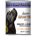 Daves Grain Free Duck & Sweet Potato Canned Dog Food 13oz 12 Case Daves, daves, pet food, gf, grain free, duck, sweet potato, Canned, Dog Food